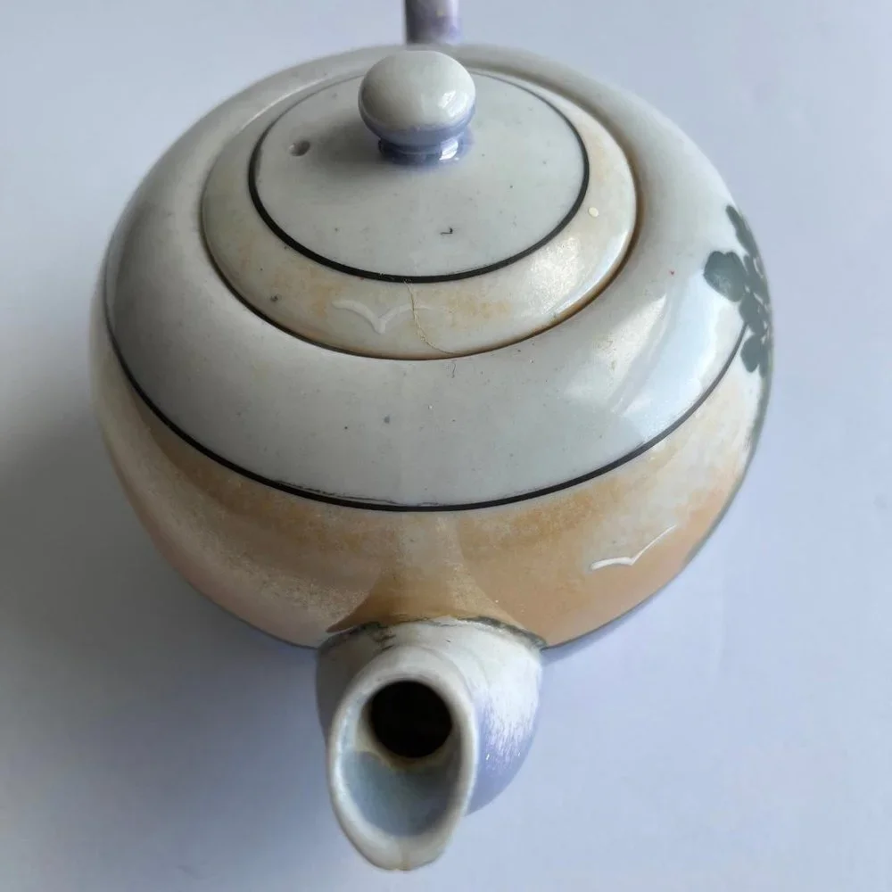 Vintage Bird and Tree Teapot - Retro Decor Gift for Mom